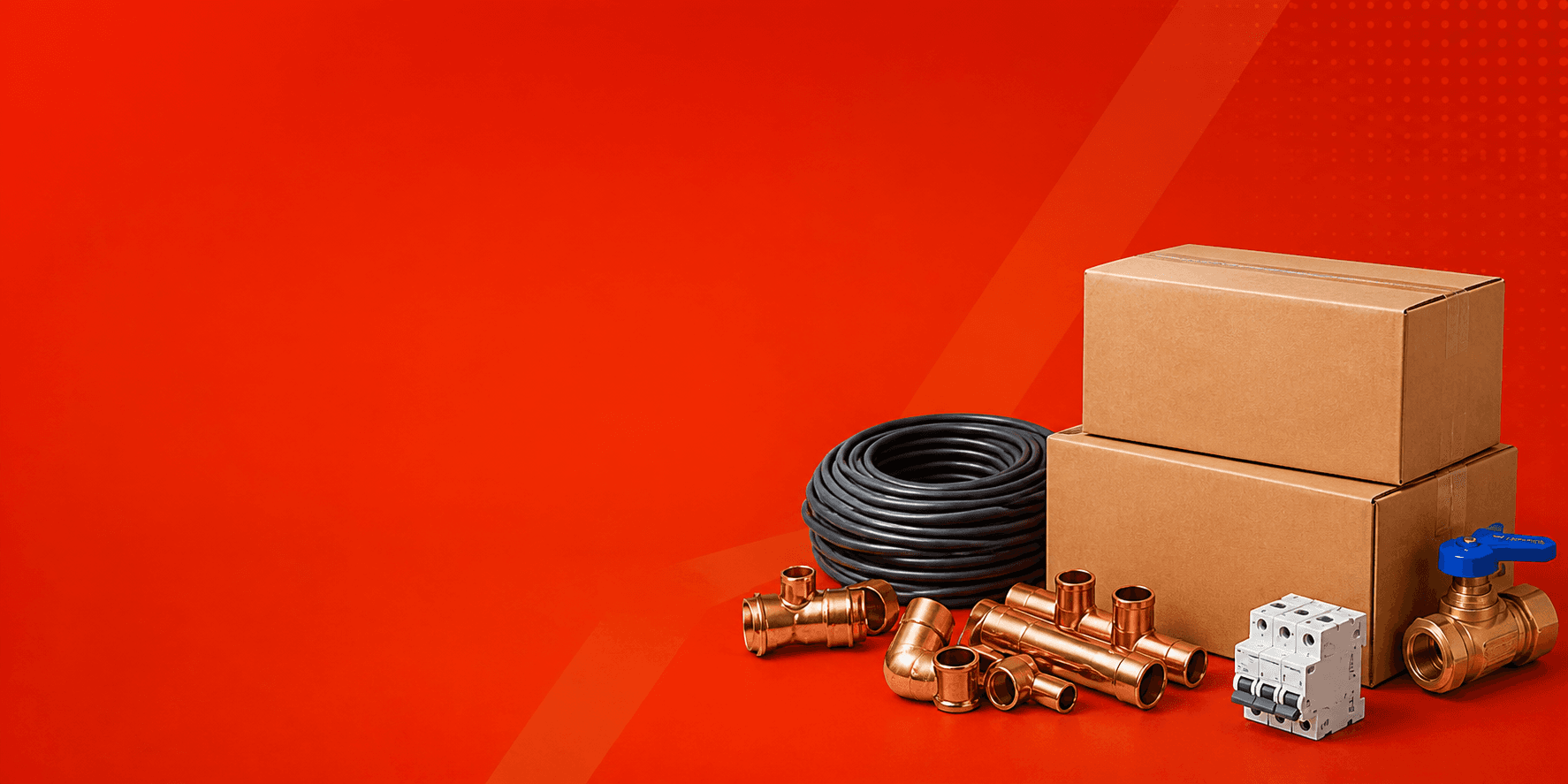 Surplus mechanical, electrical and plumbing stock ready to sell